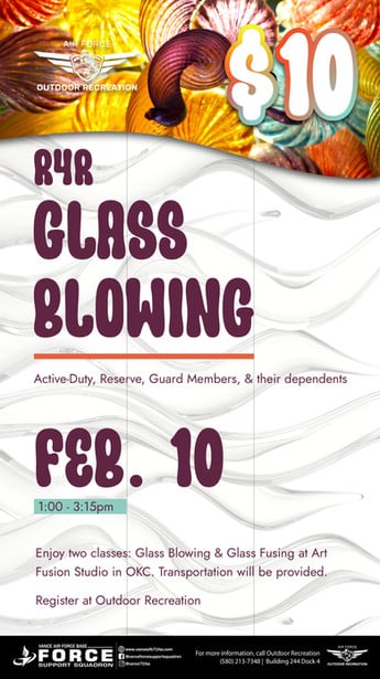 R4R Glass Blowing Event